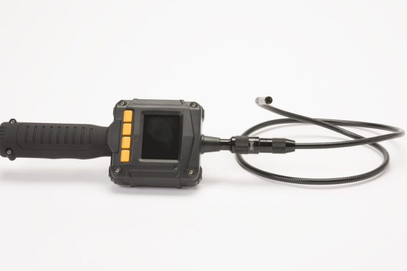 Pipe inspection camera scope used to see inside pool plumbing lines